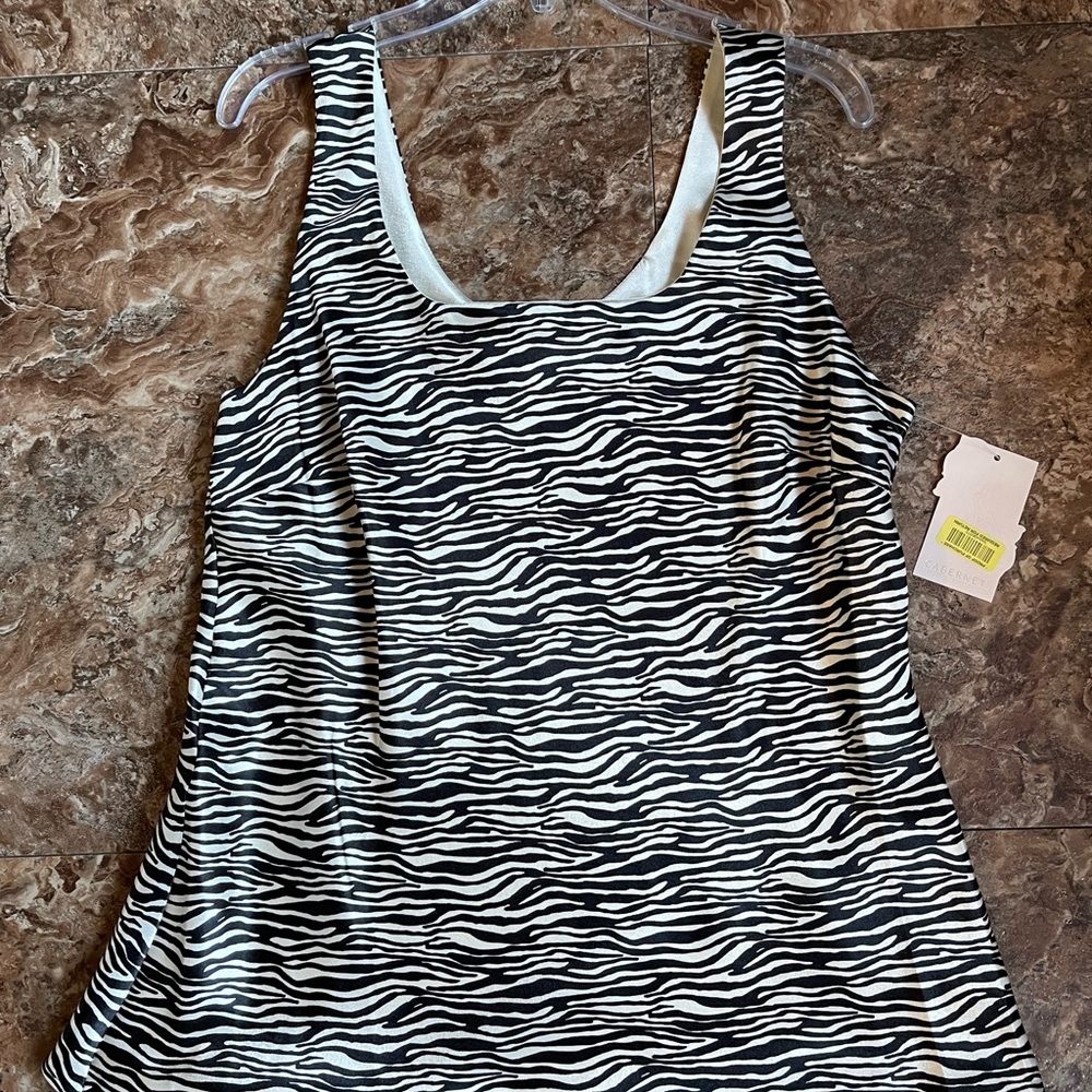 Cabernet Zebra Print Top